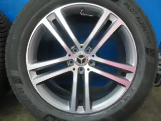 Original Mercedes GLE SUV + Coupe Typ: V167 + C167 20 Zoll 5-Doppelspeichen-Rad Winterräder + RDKS Alufelgen A1674012400 + 2500 Grau Michelin Winterreifen 2x 6 mm 2x 7 mm - Bild 15