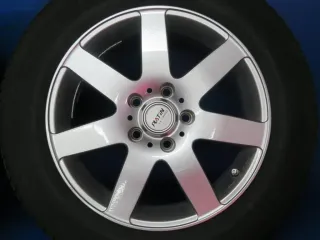 Audi A4 Typ B8 / 8K + B9 / 8W Winterräder 16 Zoll Alufelgen Silber Winterreifen ca. 2x 7 mm / 2x 8 mm - Bild 9