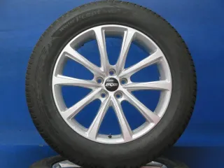 VW Touareg III Typ CR 19 Zoll Winterräder Alufelgen OX17 Silber Winterreifen 2x 6 mm / 2x 7 mm Kompletträder gebraucht - Bild 1
