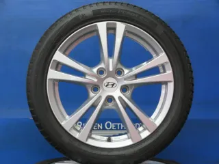 Original Hyundai I30 Typ PDE Winterräder 17 Zoll 5-Doppelspeichen-Design Alufelgen + RDKS HMD01 70747 Silber Winterreifen 2x 6,3 mm / 2x 6,6 mm - Bild 1
