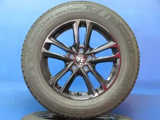 Original Hyundai Tucson Typ NX4 Winterräder Alufelgen 17 Zoll 5-Doppelspeichen-Design Winterräder + RDKS KH27 7517 Schwarz Winterreifen 2x 7 mm / 2x 7,3 mm - Bild 1