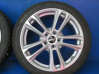 Original Kia Ceed Typ CD Winterräder Alufelgen 18 Zoll 5-Doppelspeichen-Design Winterräder + RDKS KH27 7518 Silber Winterreifen 2x 6 mm / 2x 8 mm - Bild 5