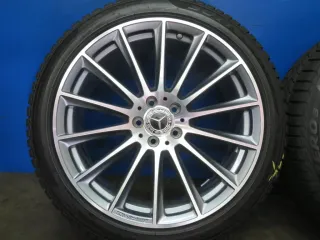 Original Mercedes S-Klasse Typ 223 Alufelgen 20 Zoll AMG-Vielspeichen-Rad Winterräder + RDKS A2234011500 Silber Winterreifen 4x 7,3 mm - Bild 18