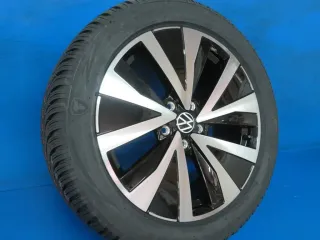 NEU Original VW T-Roc II Typ A2 18 Zoll 5-V-Speichen-Design Winterräder Alufelgen 2GJ601025B Schwarz Winterreifen - Bild 3