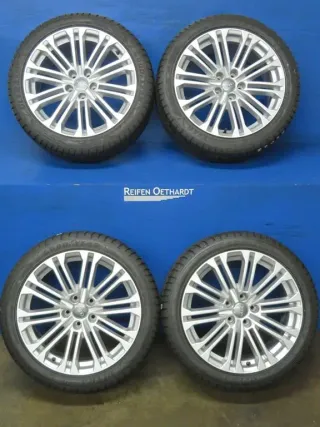 Original Audi A5 Typ B9 / F5.. Audi S5 18 Zoll 10-Doppelspeichen-Rad Winterräder Alufelgen 8W0601025EE Silber Winterreifen 2x 7,7 mm / 2x 8,2 mm - Bild 17