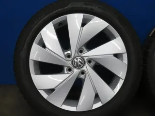 Original VW Golf 8 17 Zoll Belmond Winterräder Alufelgen 5H0601025B Silber Winterreifen 2x 6 mm / 2x 6,3 mm - Bild 14