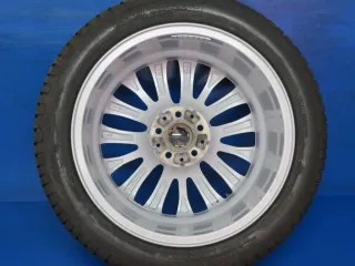 Original BMW 5er Typ G30 / G31 Winterräder Alufelgen 18 Zoll W-Speiche Styling 632 RDKS 6863418 Silber Winterreifen 4x 7 mm - Bild 4