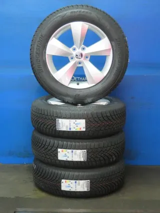 NEU Original Skoda Kodiaq 17 Zoll Nanuq Winterräder Alufelgen 565601025J Silber Winterreifen - Bild 2