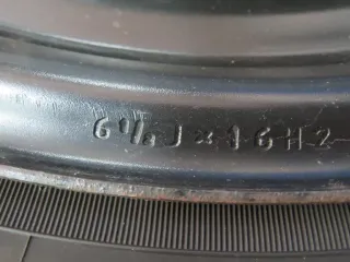 Original VW Touran II 16 Zoll Stahlrad Winterräder 5QA601027.... Schwarz Winterreifen 4x 5,5 mm - Bild 8