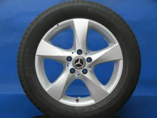 Original Mercedes V-Klasse Typ W447 bis 02/2024 Mercedes Vito Typ 447 Winterräder 17 Zoll 5-Speichen-Rad RDKS Silber Winterreifen gebraucht - Bild 2