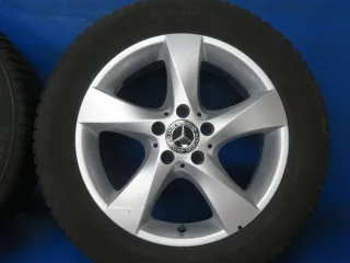 Original Mercedes V-Klasse Typ W447 bis 02/2024 Mercedes Vito Typ 447 Winterräder 17 Zoll 5-Speichen-Rad RDKS Silber Winterreifen gebraucht - Bild 6