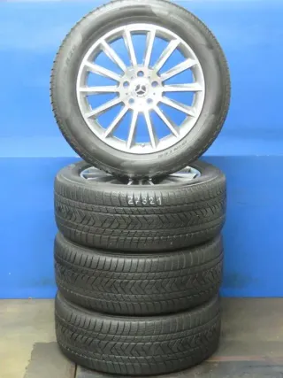 Original Mercedes Benz G-Klasse 20 Zoll Alufelgen AMG-Vielspeichen-Design Winterräder + RDKS A4634011700 Grau Winterreifen 2x 6 mm / 2x 6,6 mm - Bild 1