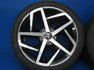 Original VW Golf 8 18 Zoll Dallas Sommerräder Alufelgen 5H0601025G Schwarz Sommerreifen 2x 6,3 mm / 2x 6,7 mm - Bild 12