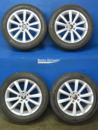 Original VW Passat Limousine Typ B8 VW Passat Variant Typ B8 VW T-Roc + Cabrio 17 Zoll Merano Winterräder 3G0071497C Silber Winterreifen 2x 6,2 mm / 2x 7,3 mm - Bild 15