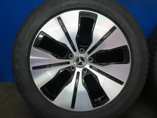 Original Mercedes Benz EQC Typ: N293 19 Zoll 5-Speichen-Rad Ganzjahresräder + RDKS Alufelgen A2934010100 Schwarz glanzgedreht Ganzjahresreifen 2x 5,5 / 2x 6,2 mm All-Wetter - Bild 18