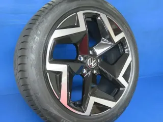 Original VW Tiguan 3 Typ CT1 VW Tayron 19 Zoll Coventry Sommerräder Alufelgen 571601025H Schwarz Sommerreifen 4x 99% - Bild 3