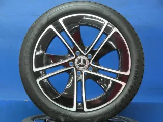 Original Mercedes-Benz CLE 236 / Coupé & Cabrio 19 Zoll 5-Speichen-Felge Winterräder + RDKS Alufelgen A2364014100 Schwarz Winterreifen neu. - Bild 1