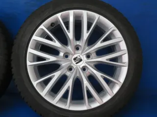 Original Seat Leon 17 Zoll Dynamic Winterräder Alufelgen 5FA601025B Silber Winterreifen 2x 5,3 mm / 2x 6,3 mm - Bild 13