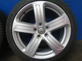 Original VW Golf 7 GTI 18 Zoll Cadiz Winterräder Alufelgen 5G0601025BK Silber Winterreifen 2x 7,5 mm / 2x 8 mm - Bild 12