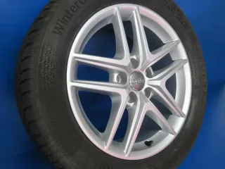 Original Audi A4 Allroad 17 Zoll 5-Doppelspeichen-Rad Winterräder Alufelgen 8W9601025D Silber Winterreifen 4x 6 mm - Bild 3