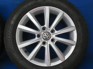 Original VW Golf 7 16 Zoll Merano Winterräder Alufelgen 5G0071496B Silber Winterreifen 2x 5,5 mm / 2x 6,5 mm - Bild 10
