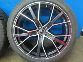 Original Audi Q7 + SQ7 Typ 4M.. 22 Zoll Performance Winterräder + RDKS Alufelgen 4M0601025DS Schwarz Winterreifen 4x +6 mm - Bild 11