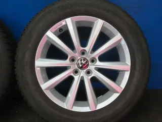 Original VW T-Cross VW Taigo 16 Zoll Merano Winterräder Alufelgen 2GM071496 Silber Winterreifen 4x 6,7 mm - Bild 11