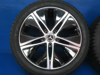 Original Mercedes A-Klasse Mercedes B-Klasse Mercedes CLA 18 Zoll 5-Speichen-Rad Winterräder + RDKS Alufelgen A1774010500 Schwarz Winterreifen neu - Bild 11