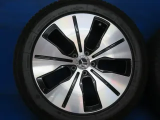Original Mercedes Benz EQC Typ: N293 19 Zoll 5-Speichen-Rad Ganzjahresräder + RDKS Alufelgen A2934010100 Schwarz glanzgedreht Ganzjahresreifen 2x 5,5 / 2x 6,2 mm All-Wetter - Bild 14
