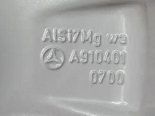 Original Mercedes Sprinter Baureihe 910 16 Zoll 6-Speichen-Rad Sommerräder + RDKS Alufelgen A9104010700 Silber Sommerreifen 4x 8,5 mm - Bild 5