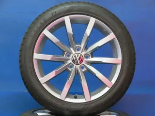 Original VW Passat Limousine VW Passat Variant 18 Zoll Monterey Sommerräder Alufelgen 3G0601025Q Anthrazit Sommerreifen 2x 6,7 mm / 2x 7,3 mm - Bild 1