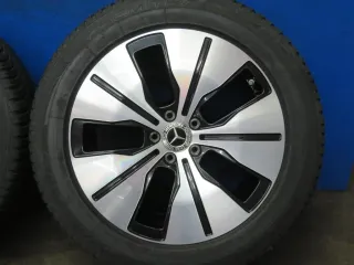 Original Mercedes Benz EQC Typ: N293 19 Zoll 5-Speichen-Rad Ganzjahresräder + RDKS Alufelgen A2934010100 Schwarz glanzgedreht Ganzjahresreifen 2x 5,5 / 2x 6,2 mm All-Wetter - Bild 17