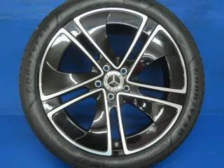 Original Mercedes-Benz CLE 236 / Coupé & Cabrio 19 Zoll 5-Speichen-Felge Winterräder + RDKS Alufelgen A2364014100 Schwarz Winterreifen neu. - Bild 4