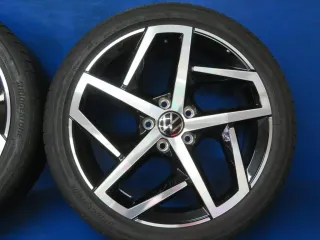 Original VW Golf 8 18 Zoll Dallas Sommerräder Alufelgen 5H0601025G Schwarz Sommerreifen 2x 6,3 mm / 2x 6,7 mm - Bild 11