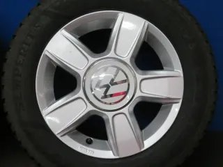 Original VW Up 14 Zoll 5-Speichen-Design Winterräder Alufelgen 1S0071494 Silber Winterreifen 2x 6,8 mm / 2x 7,7 mm - Bild 13