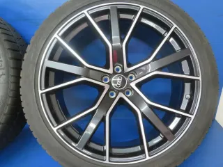 Original Audi Q7 + SQ7 Typ 4M.. 22 Zoll Performance Winterräder + RDKS Alufelgen 4M0601025DS Schwarz Winterreifen 4x +6 mm - Bild 10
