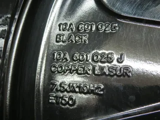 Original VW ID.3 19 Zoll Andoya Sommerräder Alufelgen 11A601025A Schwarz Sommerreifen ca. 2x 3,5-4 mm / 2x 4-4,5 mm gebraucht - Bild 5