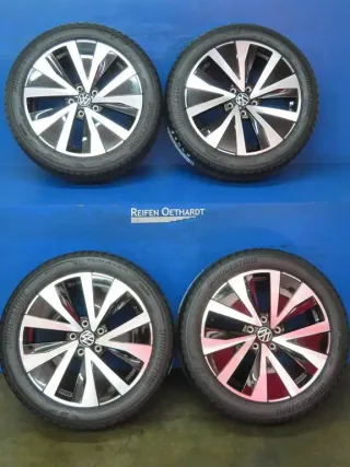 NEU Original VW T-Roc 18 Zoll 5-V-Speichen-Design Sommerräder Alufelgen 2GJ601025B Schwarz Sommerreifen - Bild 13