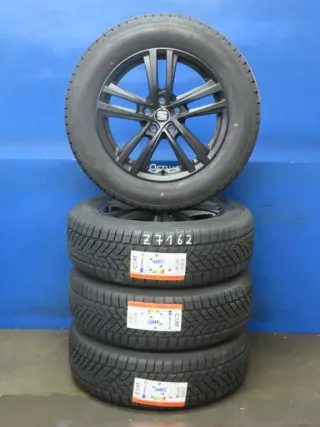 Original Seat Tarraco 17 Zoll Abrera II Winterräder Alufelgen SE027017 Schwarz Winterreifen neu - Bild 2
