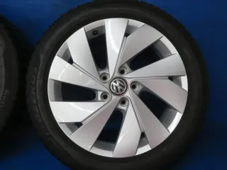 Original VW Golf 8 17 Zoll Belmond Winterräder Alufelgen 5H0601025B Silber Winterreifen 2x 5 mm / 2x 6,2 mm - Bild 11