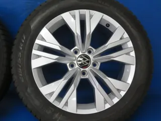 Original VW Passat Alltrack VW Arteon 17 Zoll Stavanger Winterräder Alufelgen 3G0601025AB Silber Winterreifen 2x 5,8 mm / 2x 7,7 mm - Bild 11