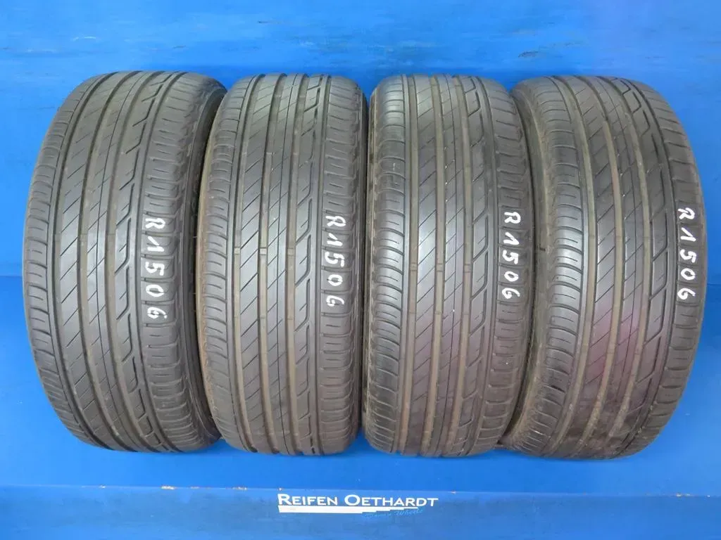 4x Sommerreifen 215/50 R18 92W Bridgestone Turanza T001 4921 2x 6,7 mm / 2x 7,3 mm gebraucht - Bild 1