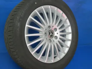 Original Mercedes V-Klasse Typ W447 Mercedes Vito Typ 447 Mercedes Vito Tourer Typ 447 17 Zoll Viel-Speichen-Rad Winterräder + RDKS A4474014900 Silber Winterreifen - Bild 3