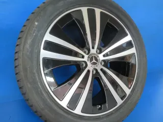 Original EQE Limousine Typ V295 19 Zoll 5-Speichen-Rad Winterräder + RDKS Alufelgen A2954011200 Schwarz Winterreifen 4x 100% - Bild 3
