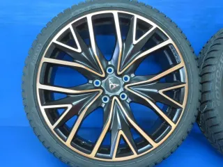Original Cupra Leon 19 Zoll Exclusive II Winterräder Alufelgen 5FA601025R Schwarz Winterreifen Pirelli 2x 6,1 mm / 2x 6,7 mm - Bild 12