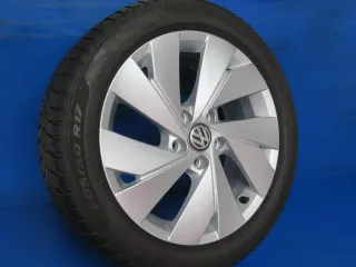 Original VW Golf 8 17 Zoll Belmond Winterräder Alufelgen 5H0601025B Silber Winterreifen 2x 5 mm / 2x 6,2 mm - Bild 3