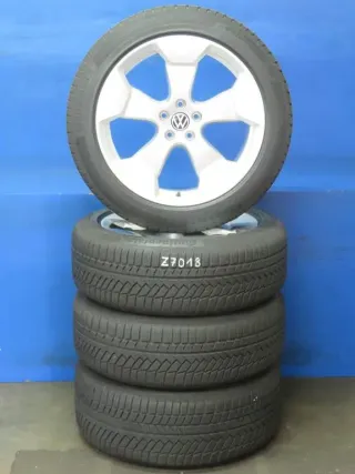 Original VW ID.BUZZ 20 Zoll Stockton Winterräder Alufelgen 1T3601025AB 1T3601025AC Silber Winterreifen 4x 8,4 mm - Bild 2