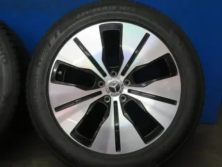 Original Mercedes Benz EQC Typ: N293 19 Zoll 5-Speichen-Rad Winterräder + RDKS Alufelgen A2934010100 Schwarz glanzgedreht Winterreifen 2x 5,6 / 2x 8 mm - Bild 13