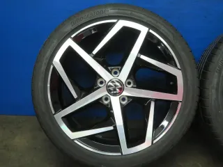 Original VW Golf 8 18 Zoll Dallas Sommerräder Alufelgen 5H0601025G Schwarz Sommerreifen 2x 6,3 mm / 2x 6,7 mm - Bild 14