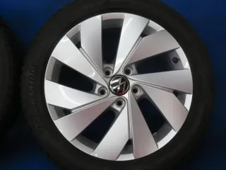 Original VW Golf 8 17 Zoll Belmond Winterräder Alufelgen 5H0601025B Silber Winterreifen 2x 5 mm 2x 5,6 mm - Bild 11